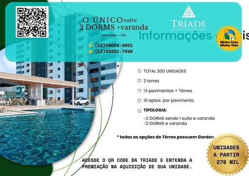 Apartamento de 2 quartos, no bairro ZONA LESTE- Jardim Castanheira, em São José dos Campos | Eu Corretor