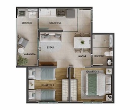 Apartamento de 2 quartos, 42m² no bairro Santo Amaro, em São Paulo | Eu Corretor
