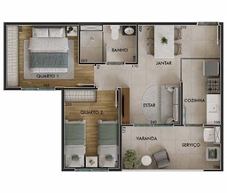 Apartamento de 2 quartos, 42m² no bairro Santo Amaro, em São Paulo | Eu Corretor